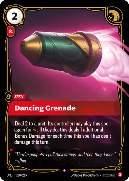 Dancing Grenade Frente
