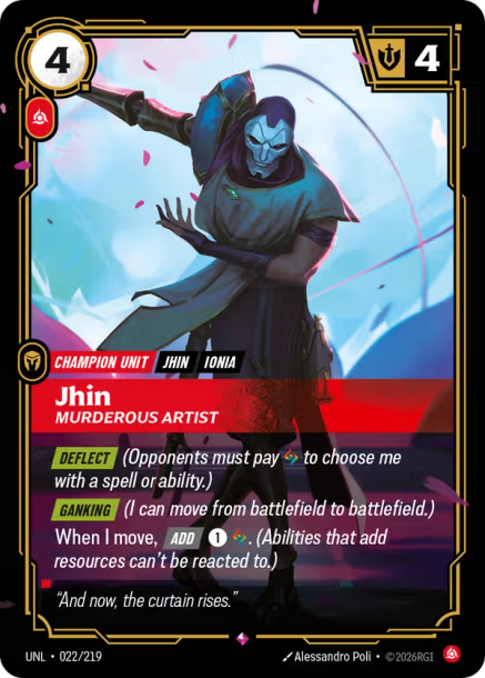 Jhin - Murderous Artist Card Front