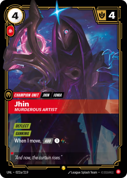 Jhin - Murderous Artist Card Front