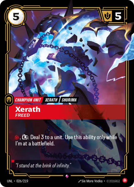 Xerath, Freed Card Front