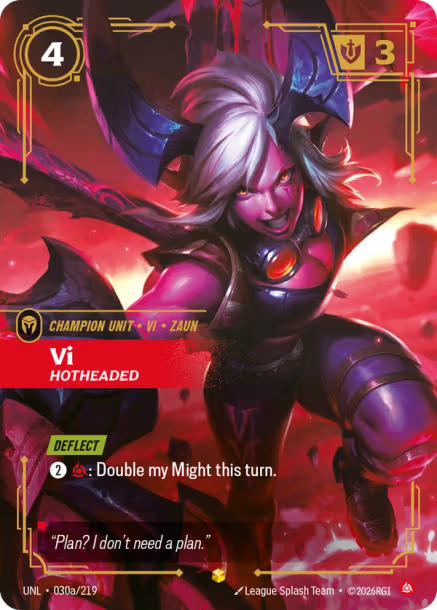 Vi - Hotheaded Card Front