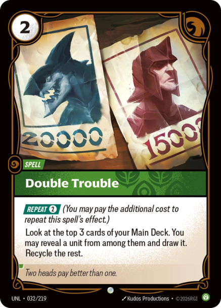 Double Trouble Card Front