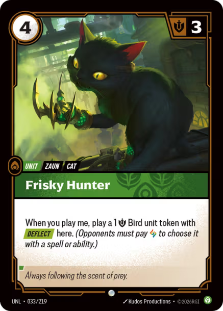 Frisky Hunter Card Front