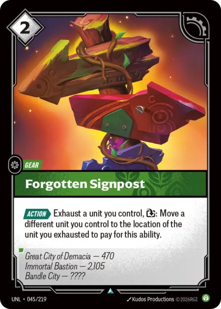 Forgotten Signpost Frente