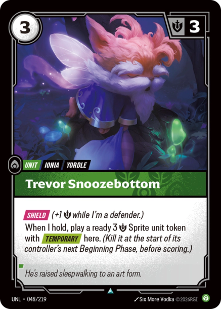Trevor Snoozebottom Frente
