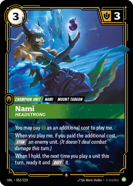Nami - Headstrong Card Front
