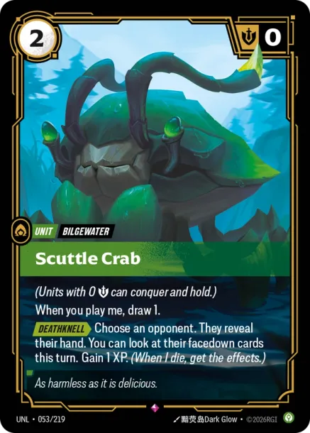Scuttle Crab Card Front