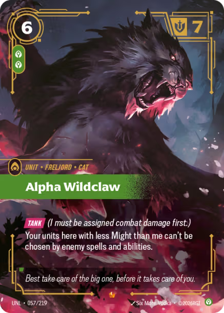 Alpha Wildclaw Frente