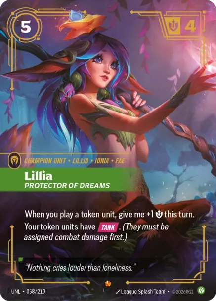 Lillia, Protector of Dreams Frente
