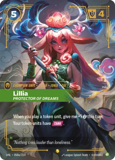 Lillia, Protector of Dreams Frente