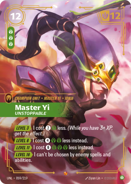 Master Yi - Unstoppable Frente