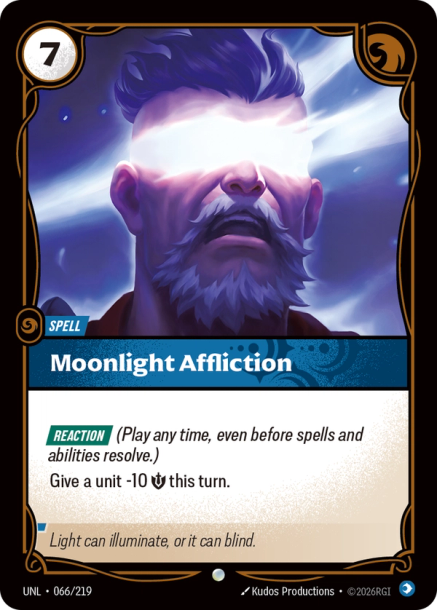 Moonlight Affliction Card Front