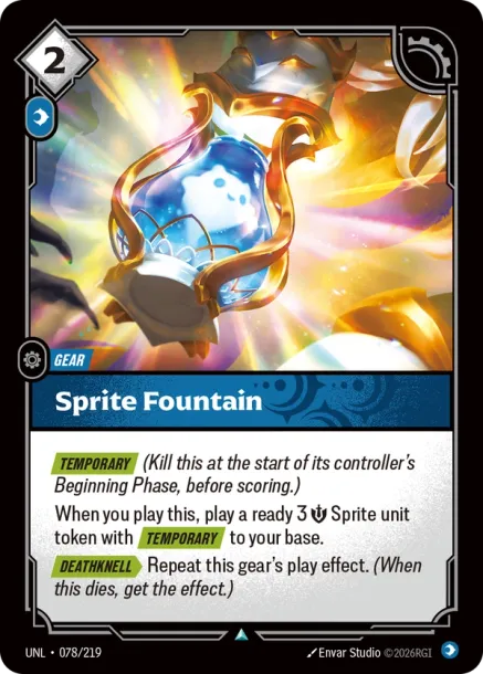 Sprite Fountain Card Front