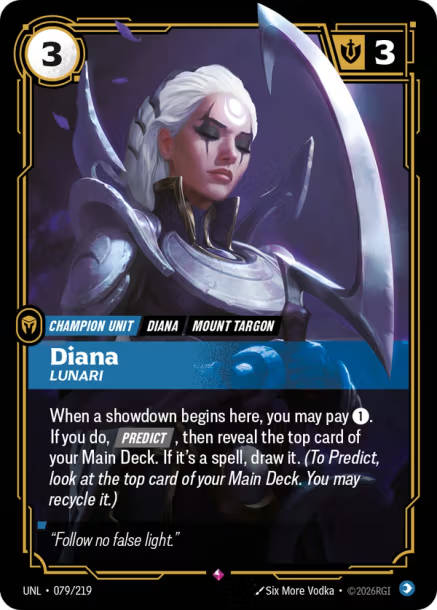 Diana - Lunari Card Front