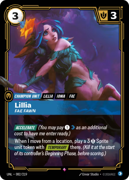 Lillia - Fae Fawn Card Front