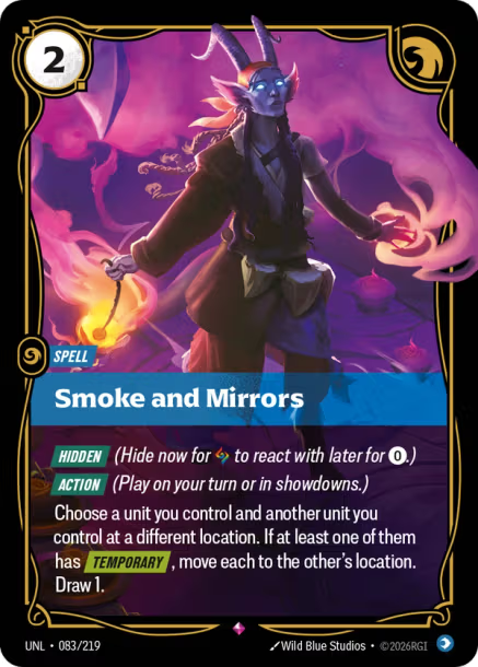 Smoke and Mirrors Card Front