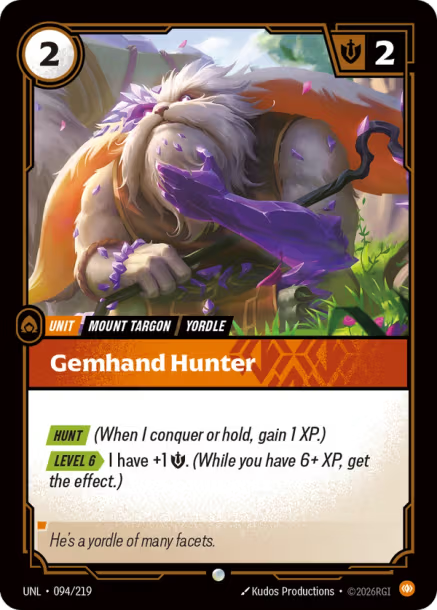 Gemhand Hunter Frente