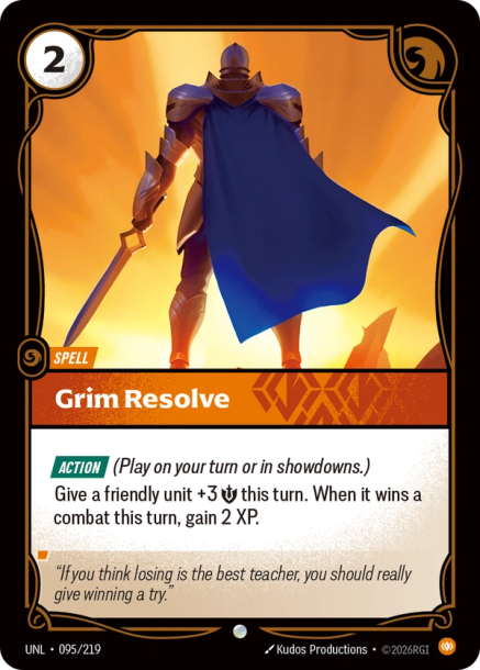 Grim Resolve Frente