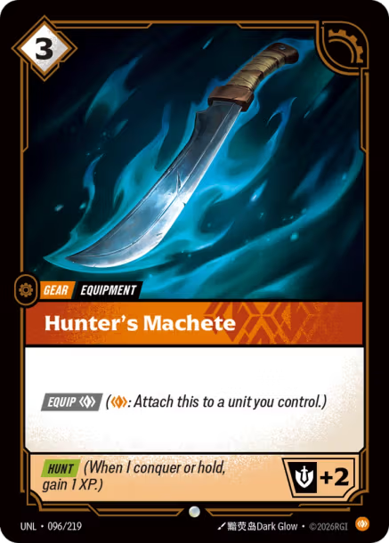 Hunter's Machete Card Front