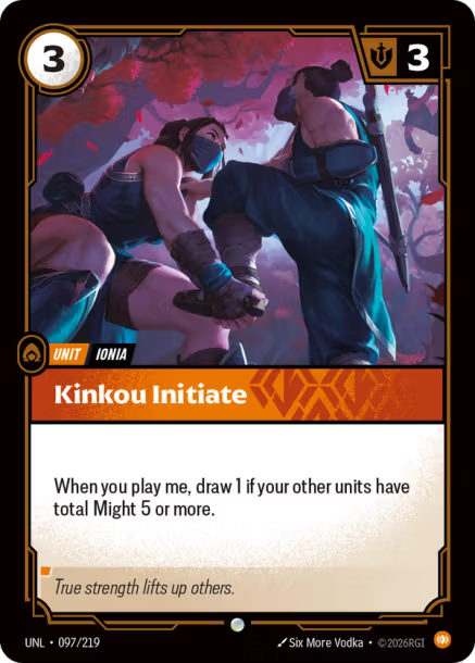 Kinkou Initiate Card Front