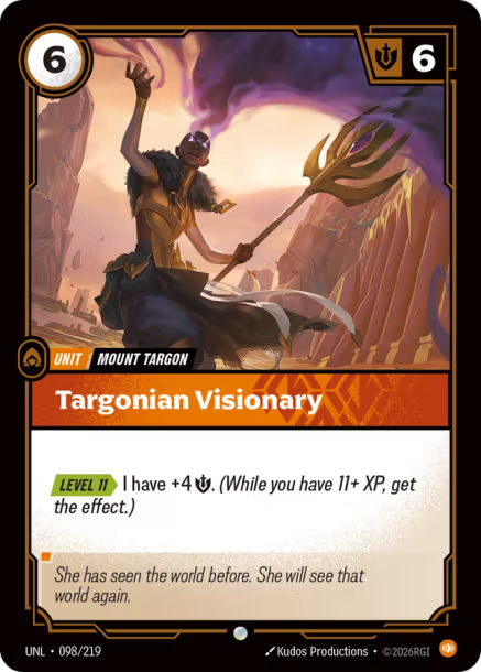 Targonian Visionary Card Front