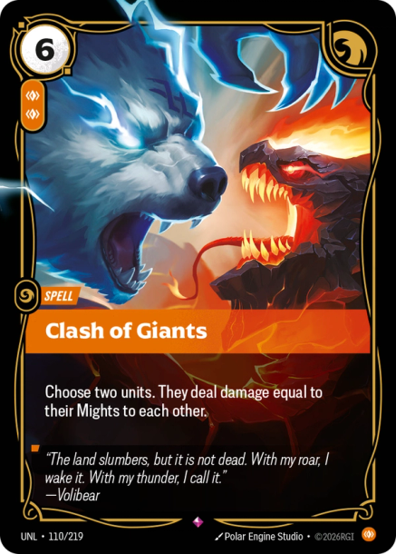 Clash of Giants Card Front