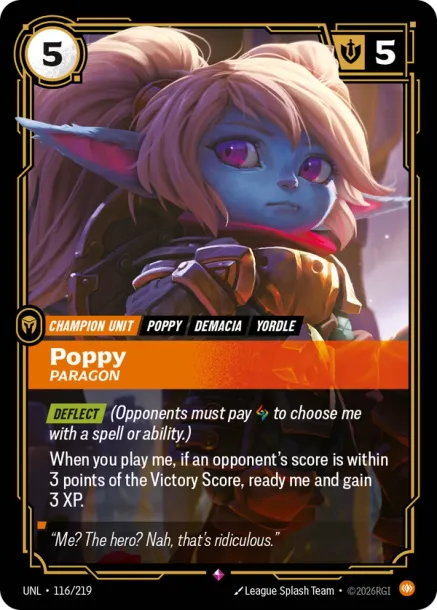 Poppy - Paragon Card Front