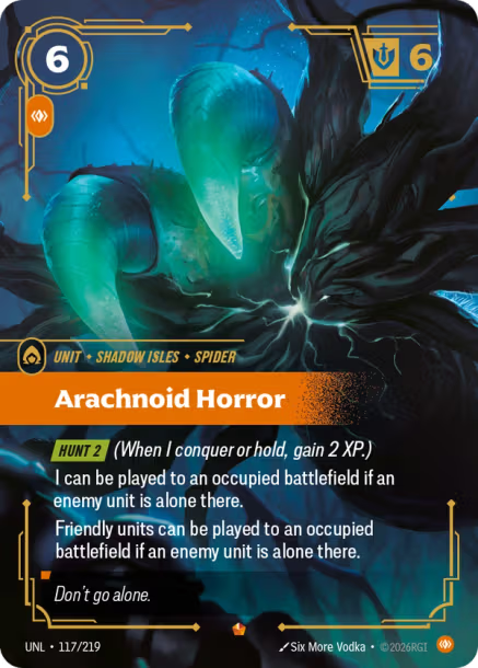 Arachnoid Horror Card Front