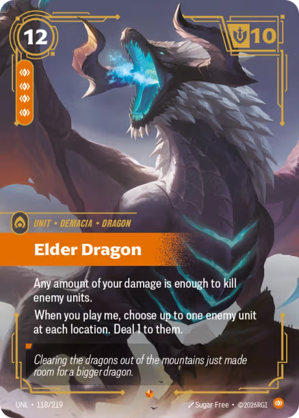 Elder Dragon Card Front