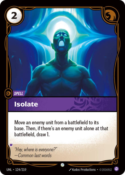 Isolate Card Front