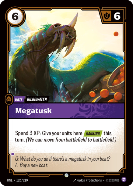 Megatusk Card Front