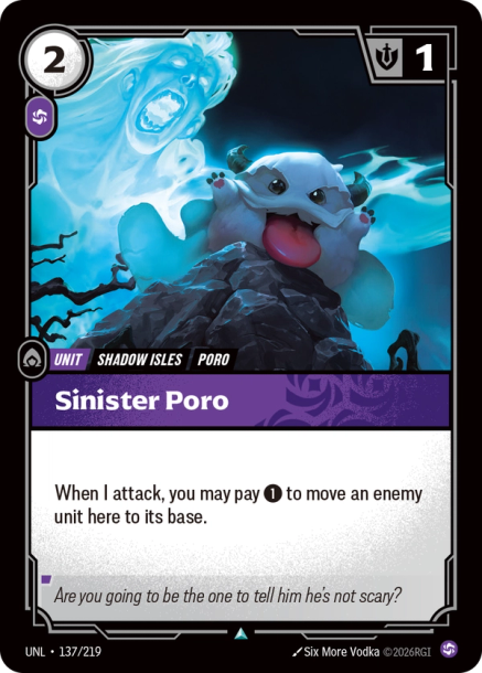 Sinister Poro Card Front