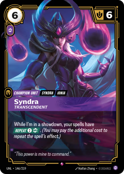 Syndra - Transcendent Card Front