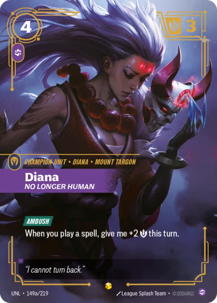Diana - No Longer Human Card Front