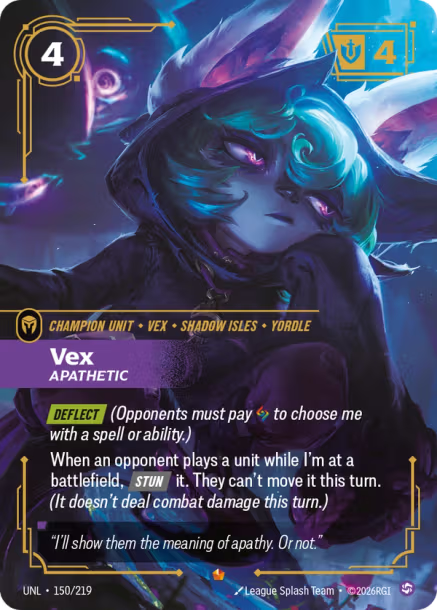 Vex - Apathetic Card Front