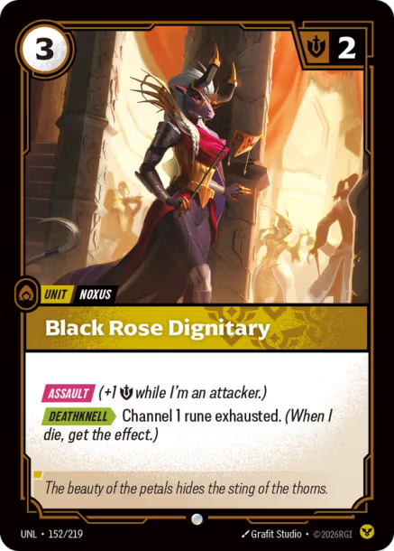Black Rose Dignitary Frente