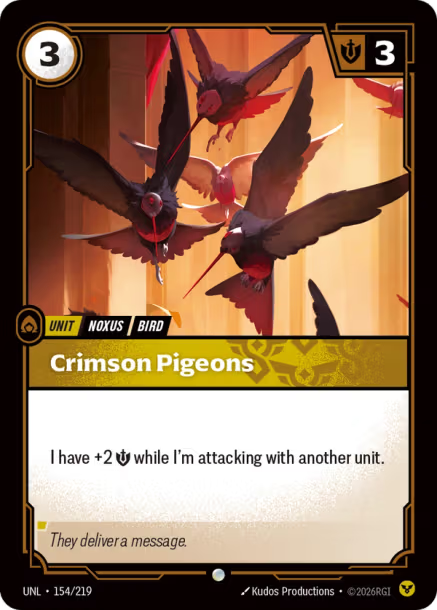 Crimson Pigeons Frente