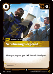 Scrutinizing Sergeant 157
