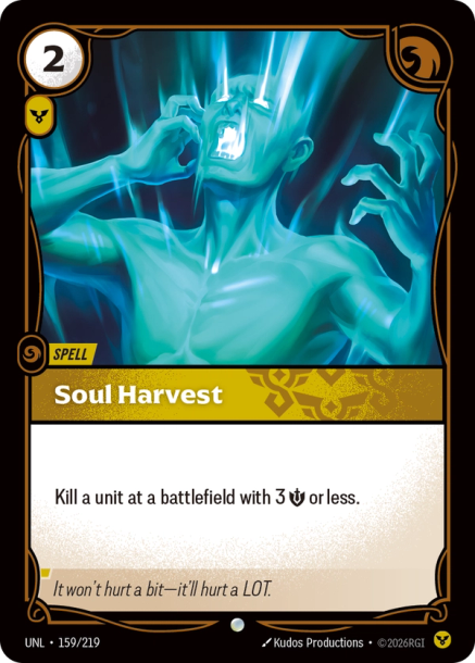 Soul Harvest Card Front