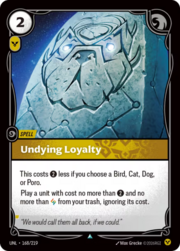 Undying Loyalty 168