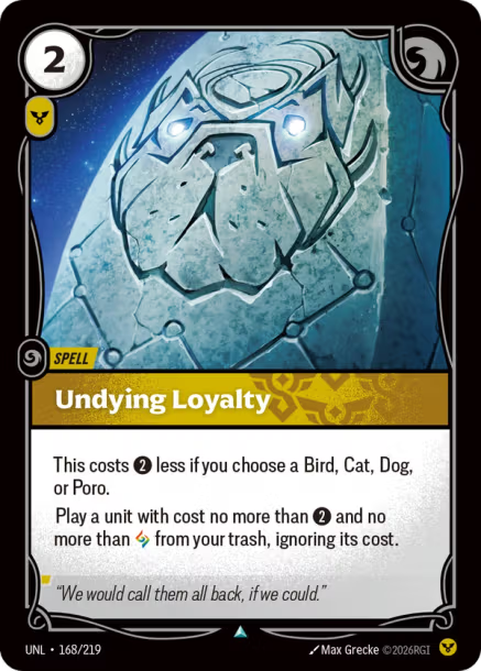 Undying Loyalty Frente