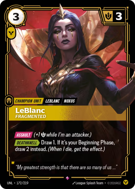 LeBlanc - Fragmented Card Front
