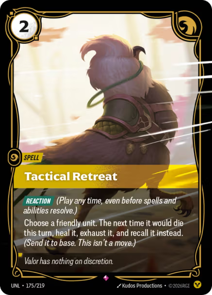 Tactical Retreat Card Front