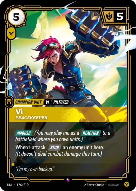 Vi - Peacekeeper Card Front