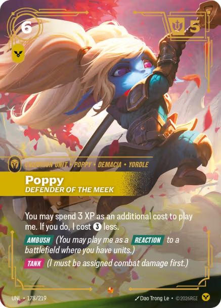 Poppy - Defender of the Meek Card Front