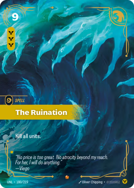 The Ruination Card Front