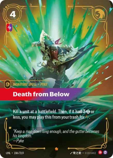 Death from Below Card Front
