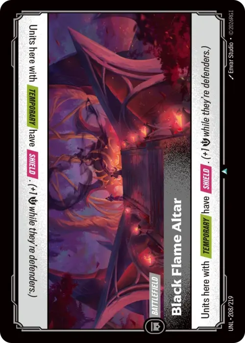 Black Flame Altar Frente