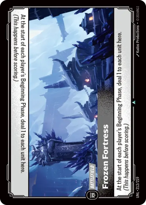 Frozen Fortress Card Front