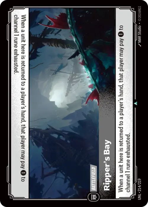 Ripper's Bay Card Front